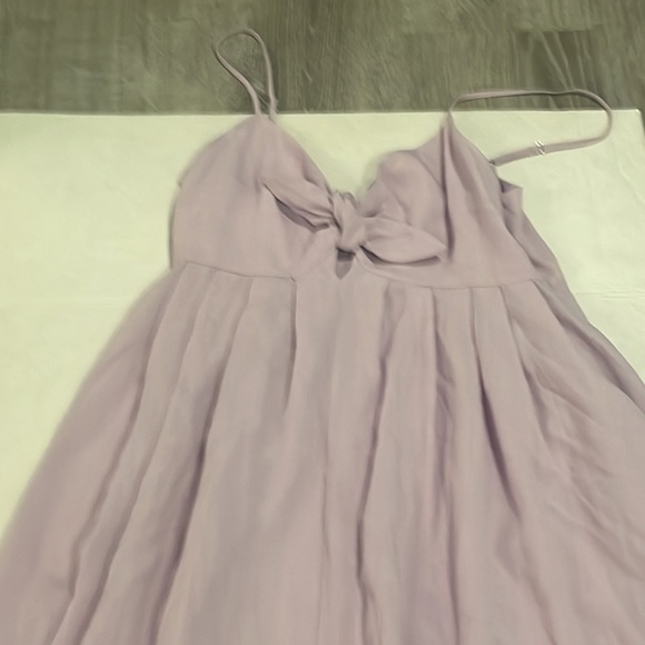 NWOT WILLOW Rochelle Dress Tie Front Maxi Dress in Lilac Purple Size M - Picture 10 of 11